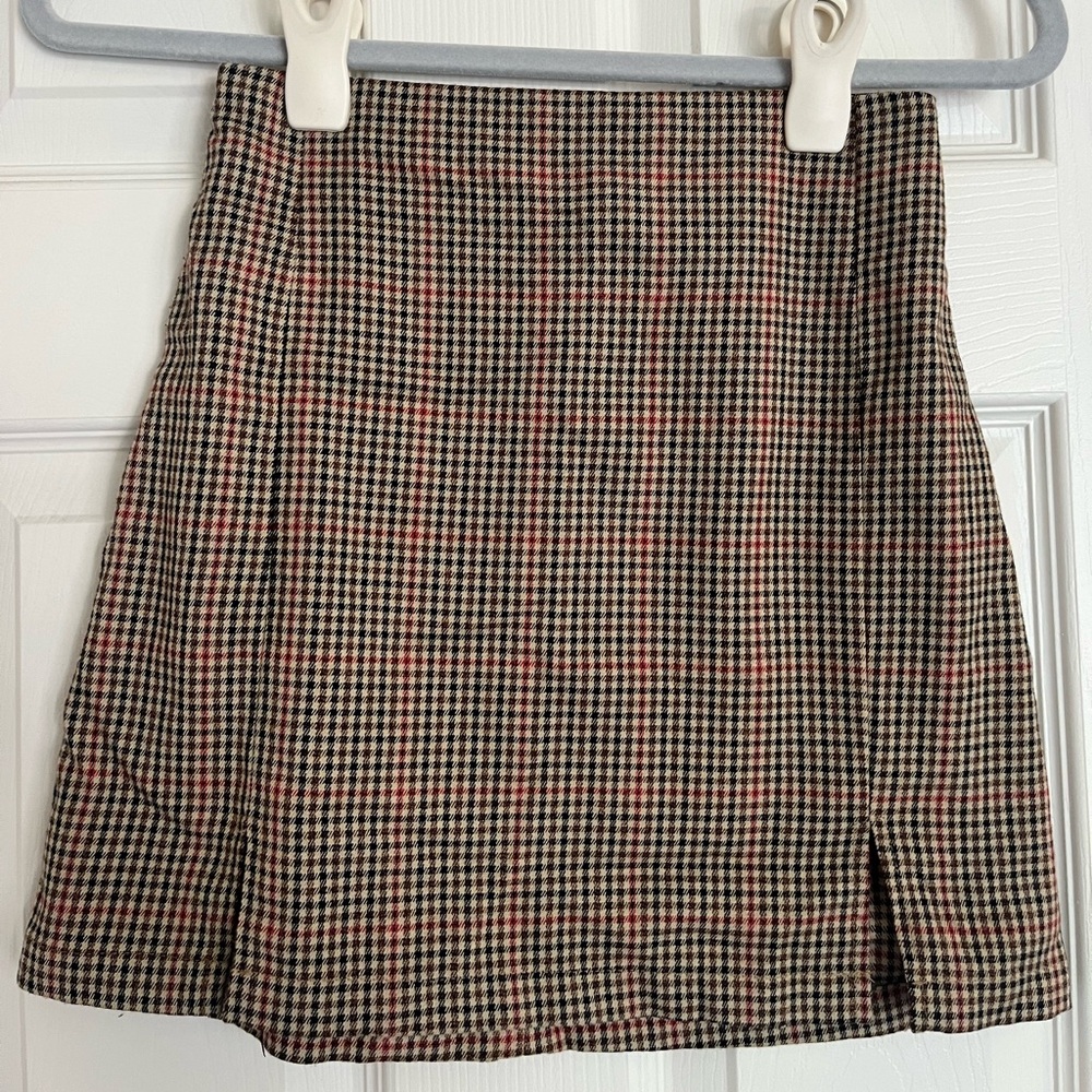 Brandy Melville Plaid Mini Skirt